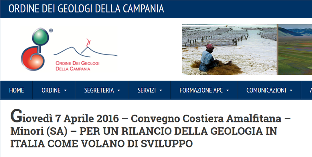 Ordine dei Geologi della Campania – 7 aprile 2016