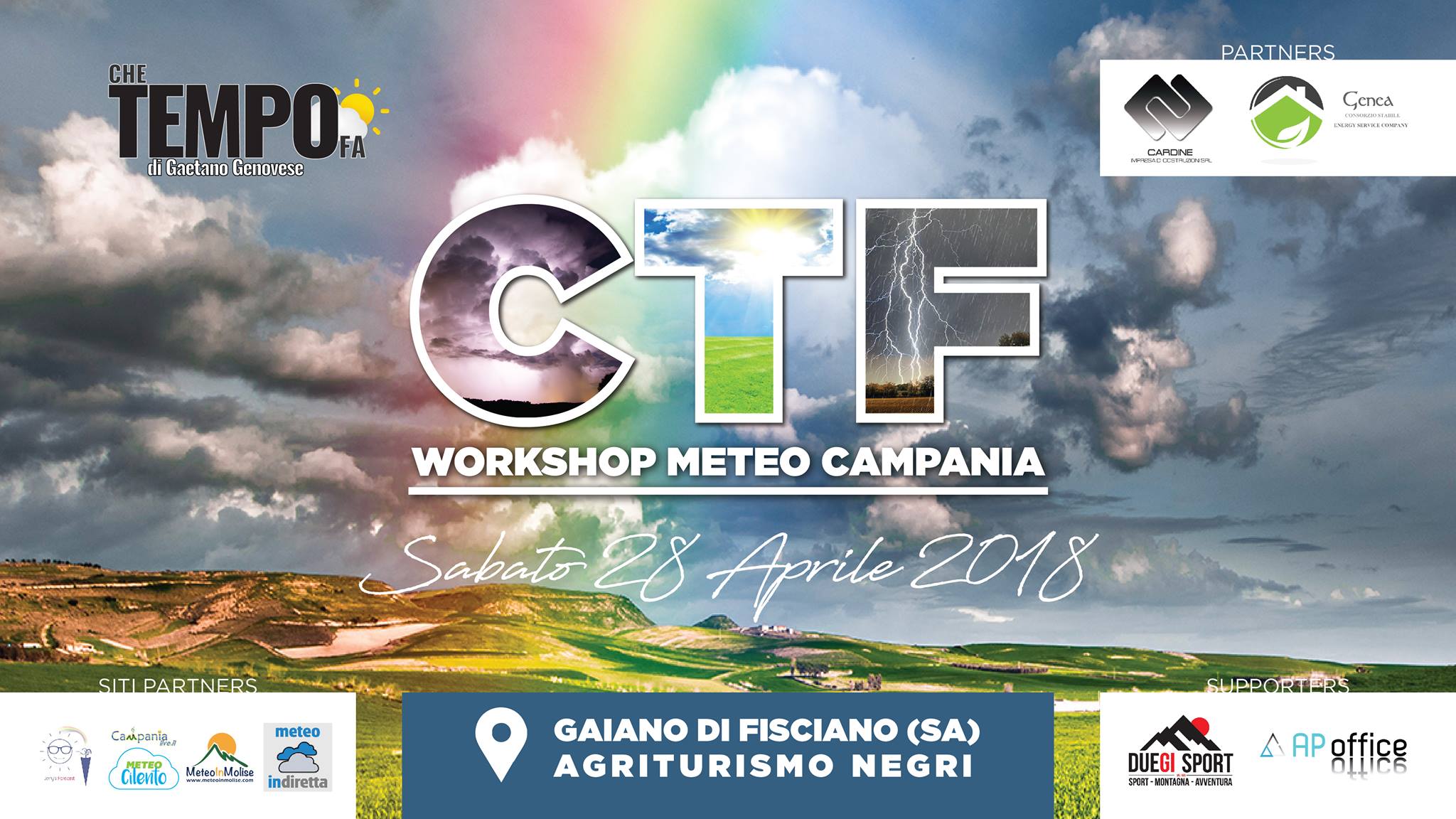 Cardine parteciperà al Workshop “Meteo Campania” a Fisciano (SA)