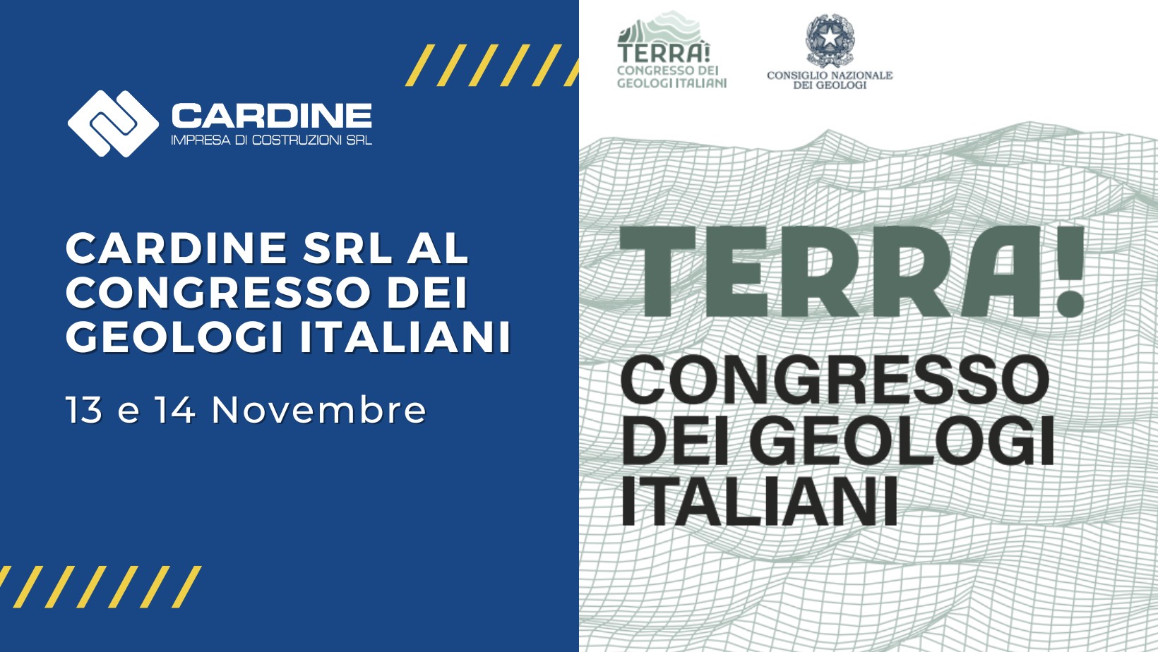 Cardine Srl al Congresso dei Geologi Italiani: Innovazione e Sicurezza al Servizio del Territorio